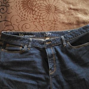 Loft curvy bootcut jeans